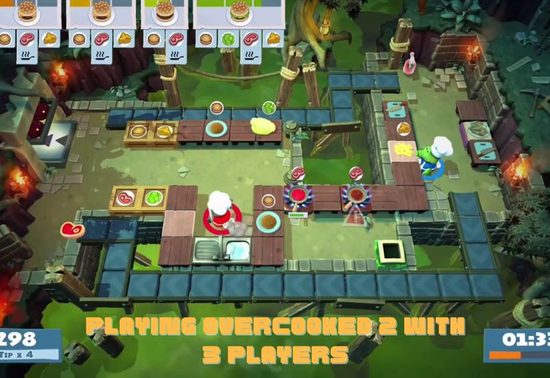 Playing Overcooked 2 with 3 Players: A Cooperative Culinary Adventure